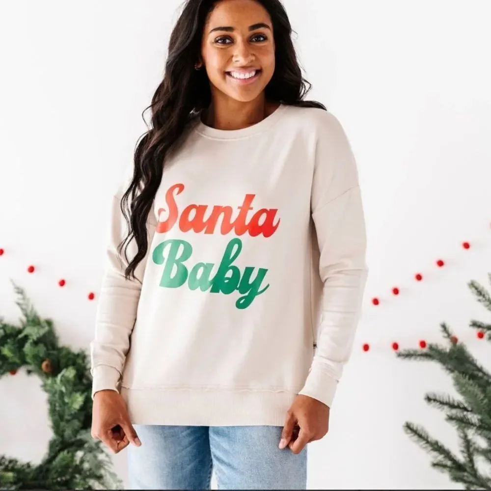 SANTA BABY MOMMY & ME CREWNECK SWEATSHIRT BUNDLE - Picture 8 of 12